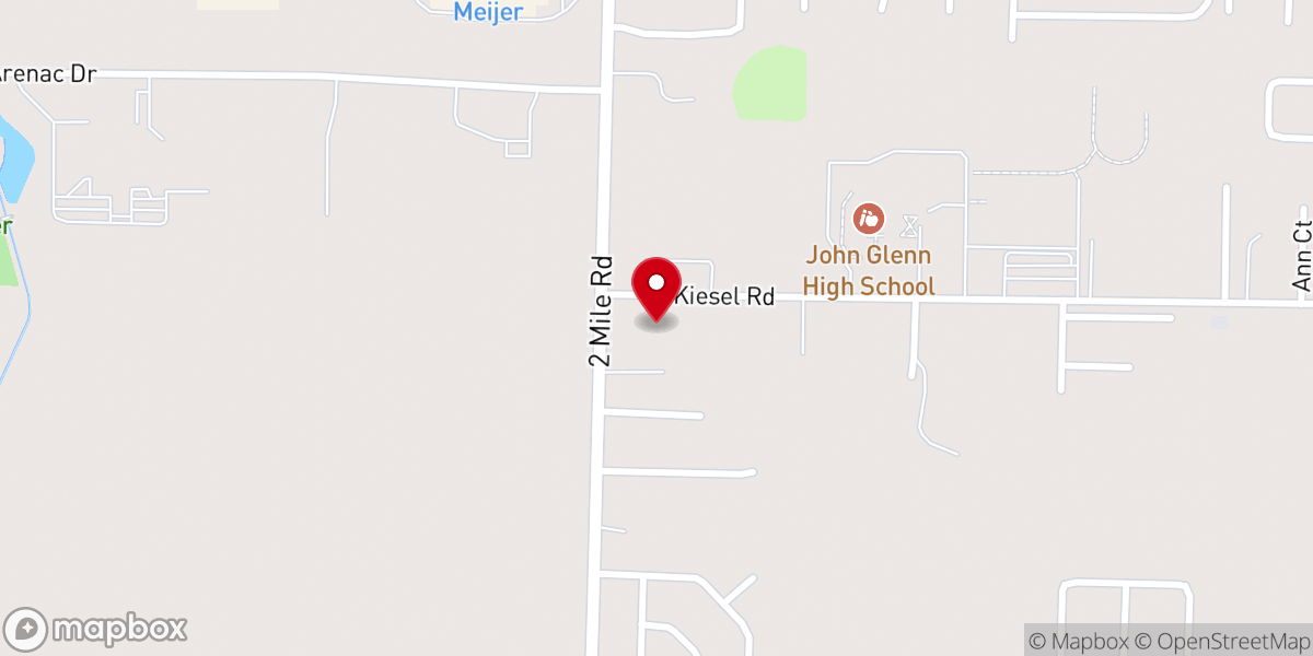 Map showing location of Grace Church - West Campus