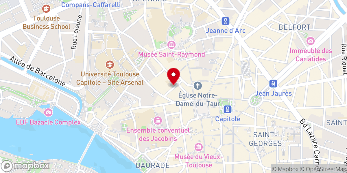 Map showing location of Chapelle Notre-Dame De Rieux