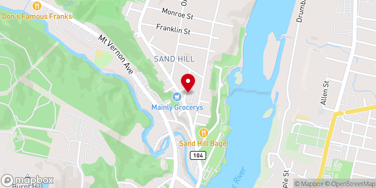 Map showing location of St Augustine's Convent