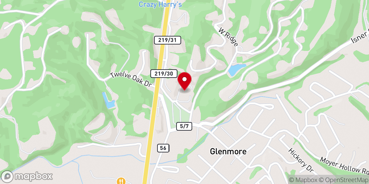 Map showing location of Saint Brendan Catholic Church