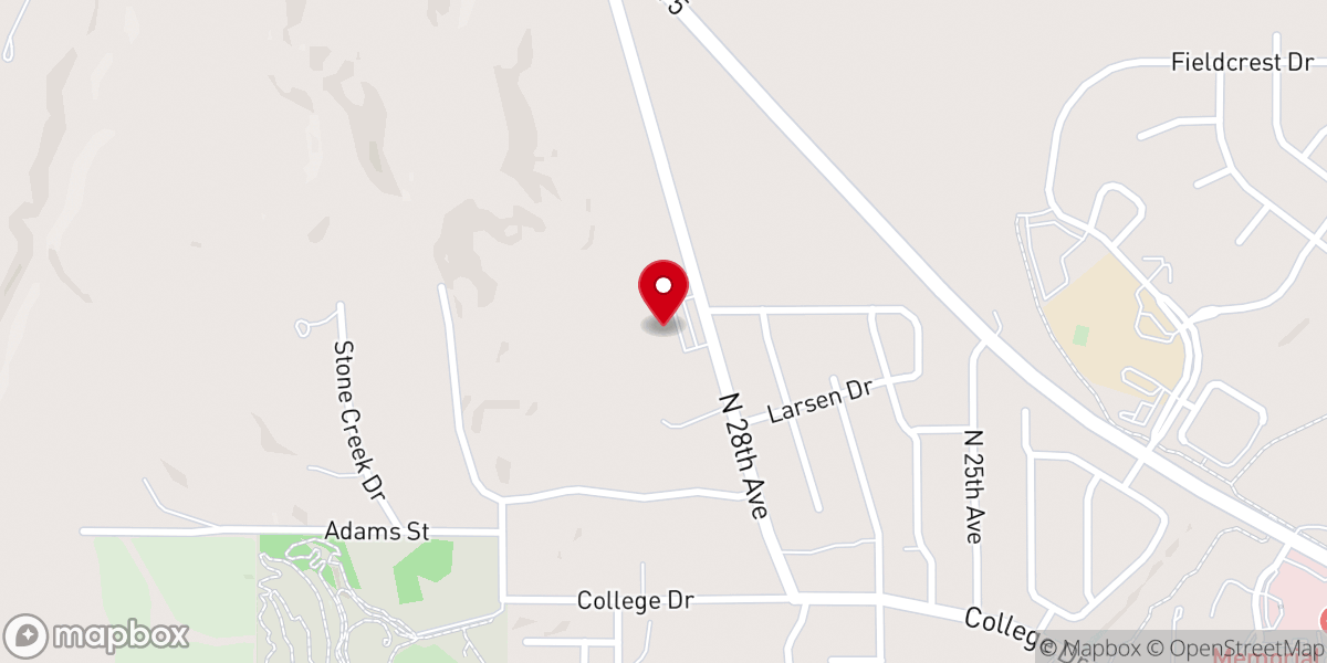 Map showing location of Hillside Church of Blair