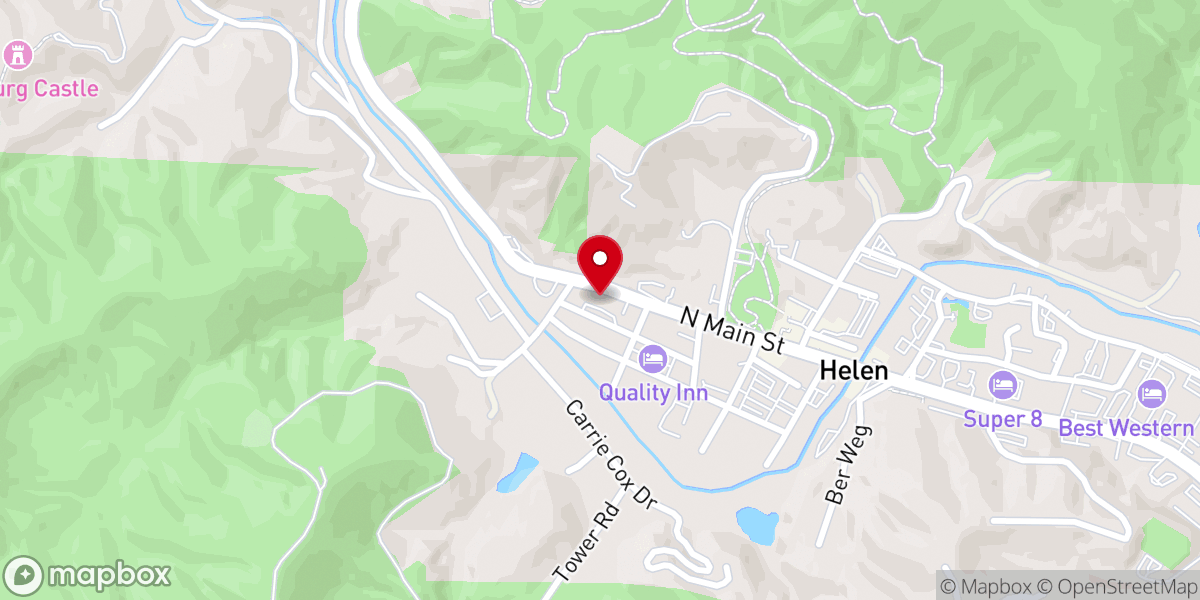 Map showing location of Helen Presbyterian Church