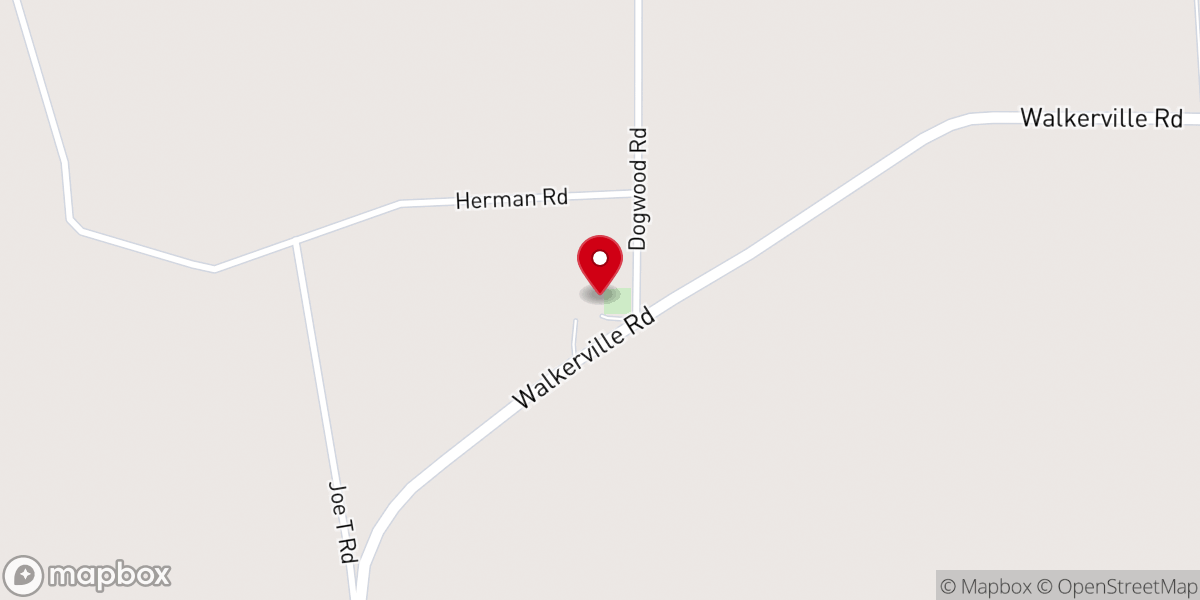Map showing location of Walkerville Baptist Church