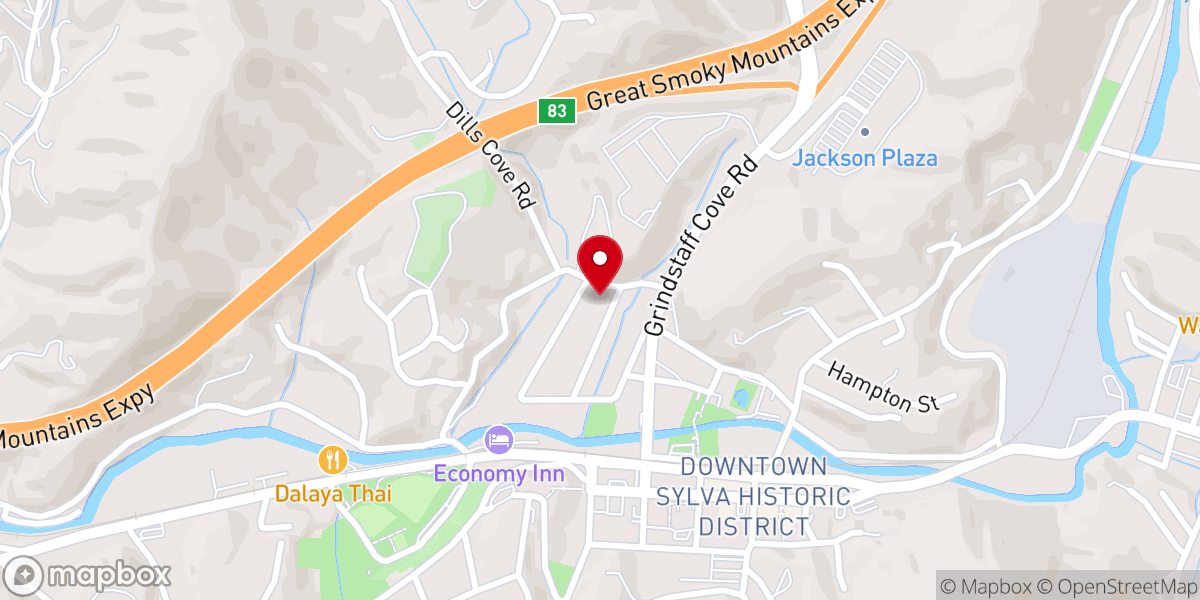 Map showing location of St. Mary's Catholic Church