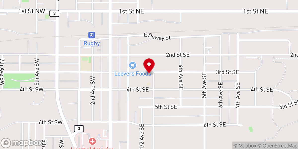 Map showing location of St. Therese the Little Flower Catholic Church