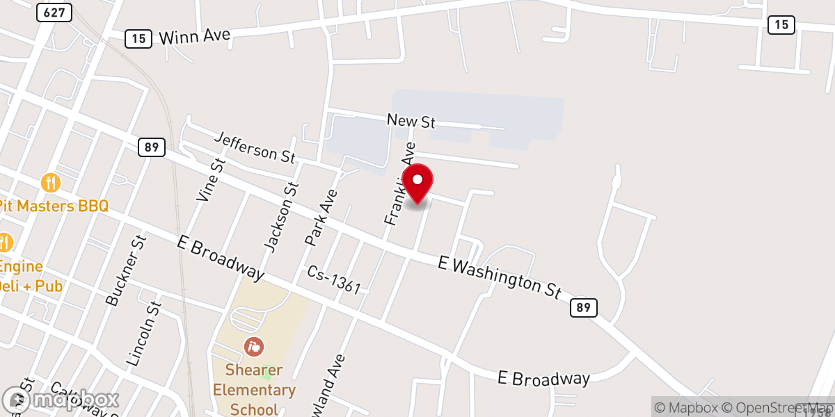 Map showing location of Church of the Living God