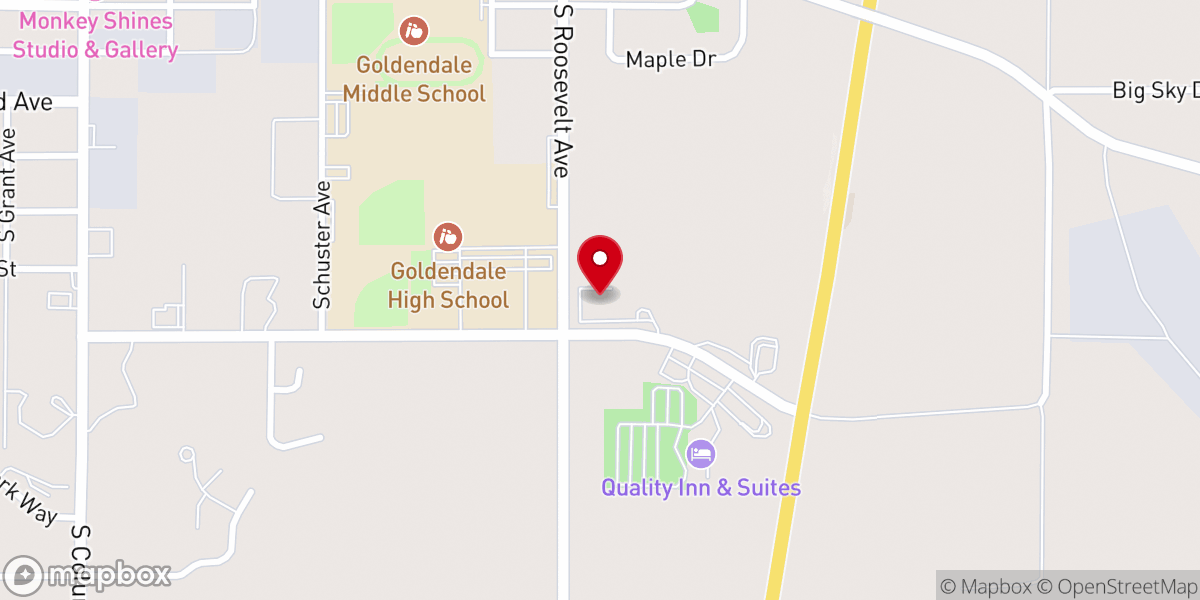Map showing location of Community Grace Brethren Church