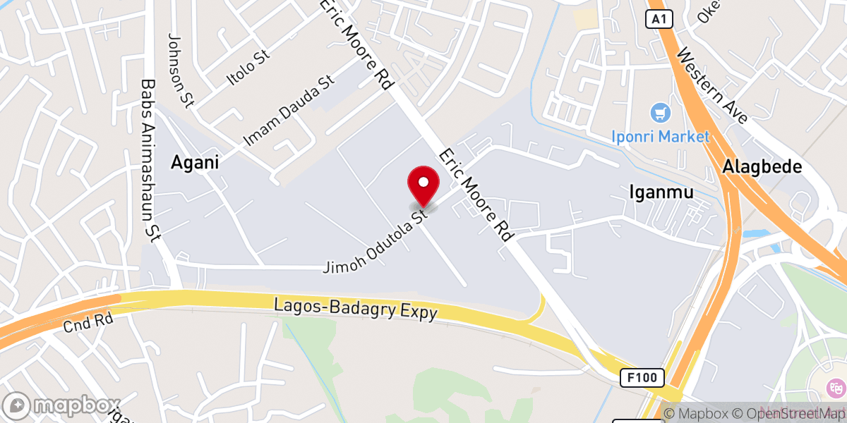 Map showing location of Living Faith