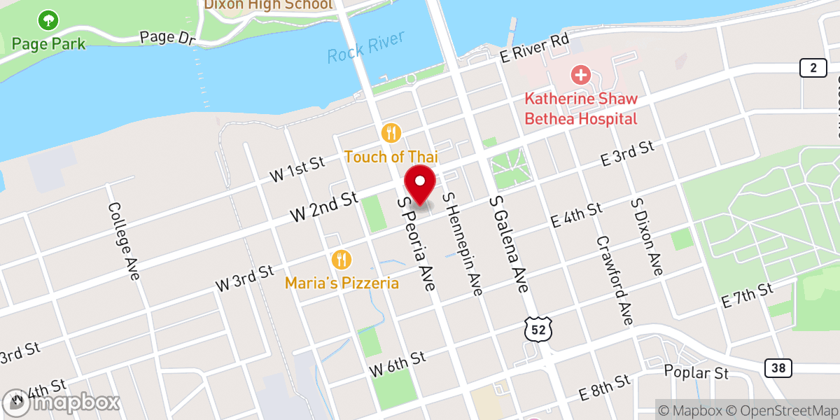 Map showing location of St. Luke’s Episcopal Church