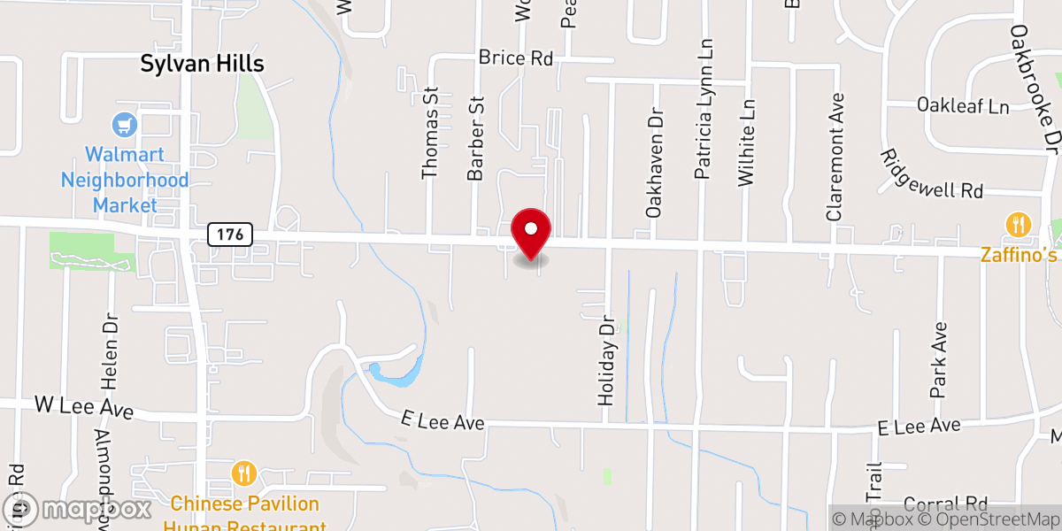Map showing location of Rising Star Baptist Church
