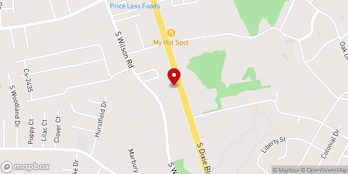Map showing location of St. Timothy's Anglican Church
