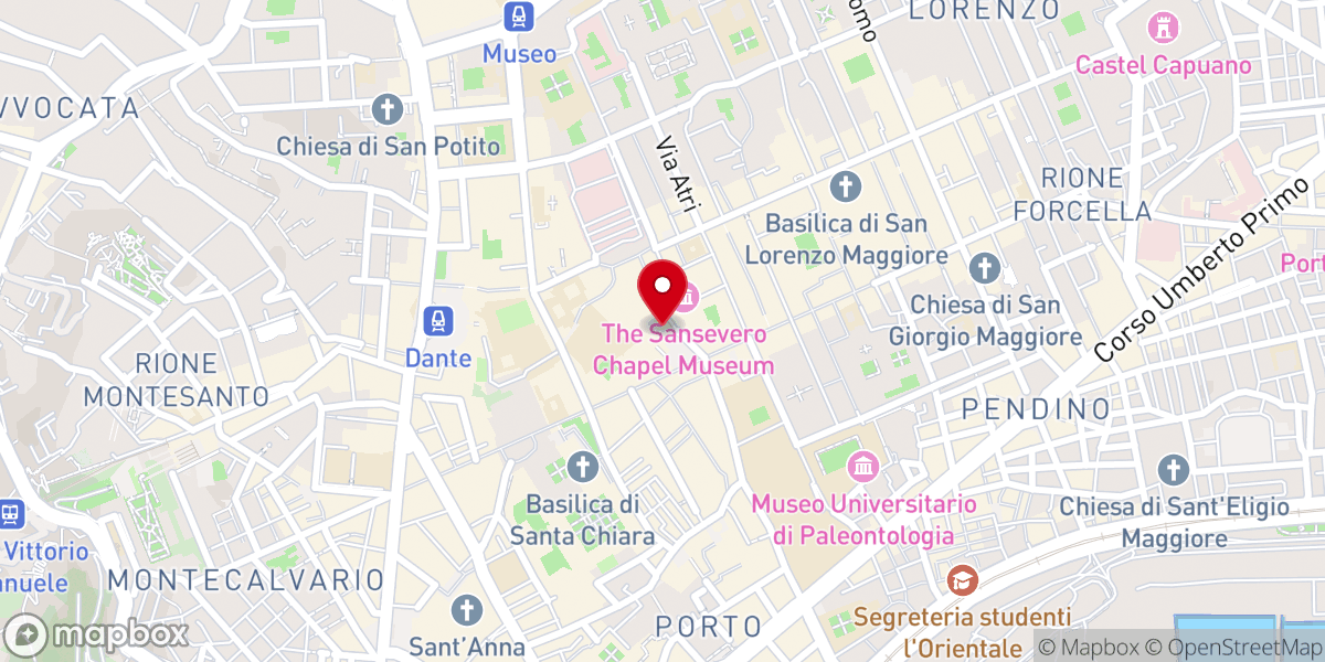 Map showing location of Chiesa di San Domenico Maggiore