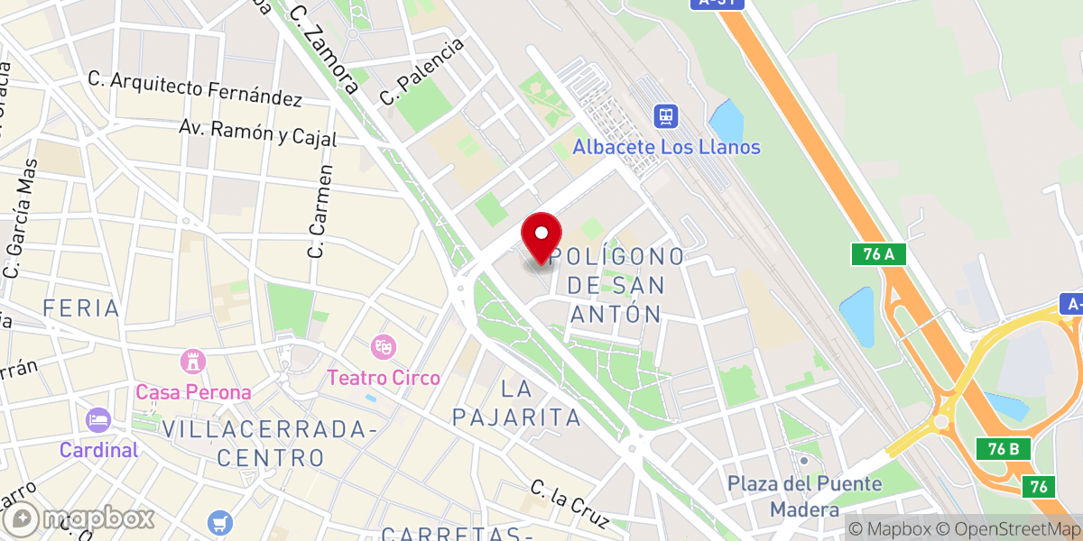 Map showing location of Buen Pastor