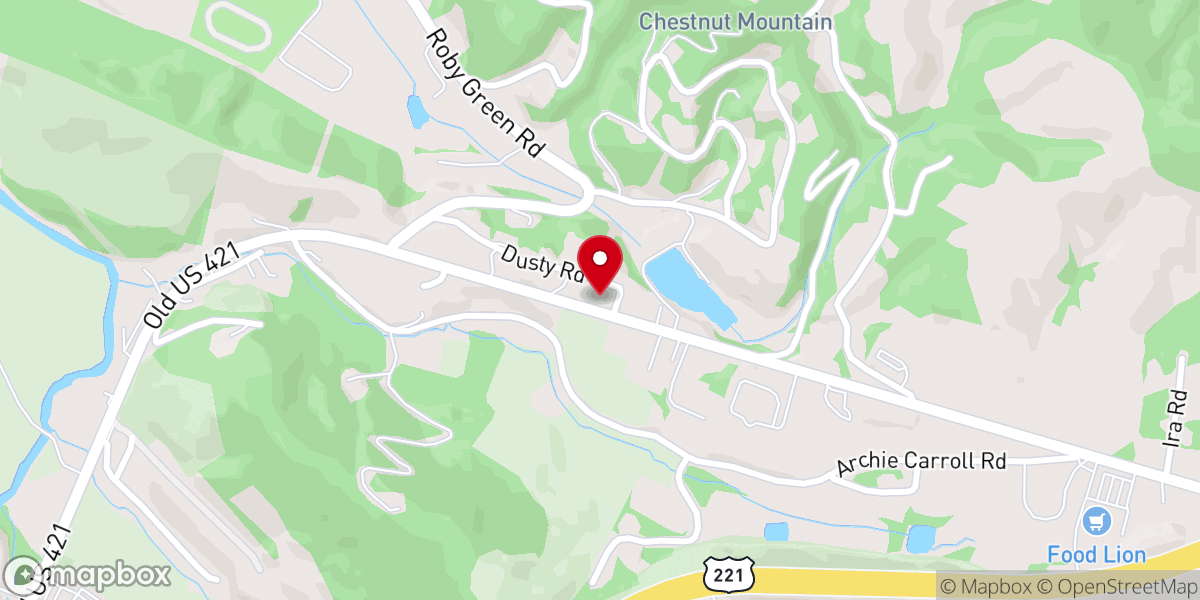 Map showing location of Boone New Life Fellowship Seventh-day Adventist Church