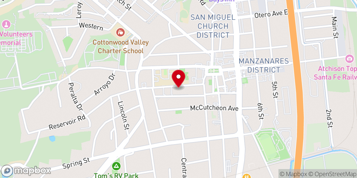 Map showing location of Socorro Seventh-Day Adventist