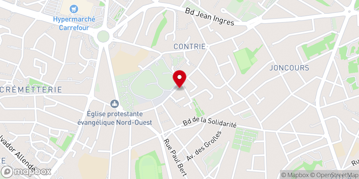 Map showing location of Presbytère Saint-Jeanne d'Arc