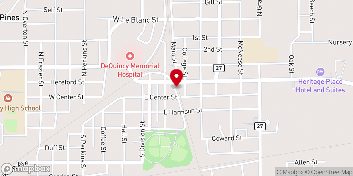 Map showing location of Dequincy