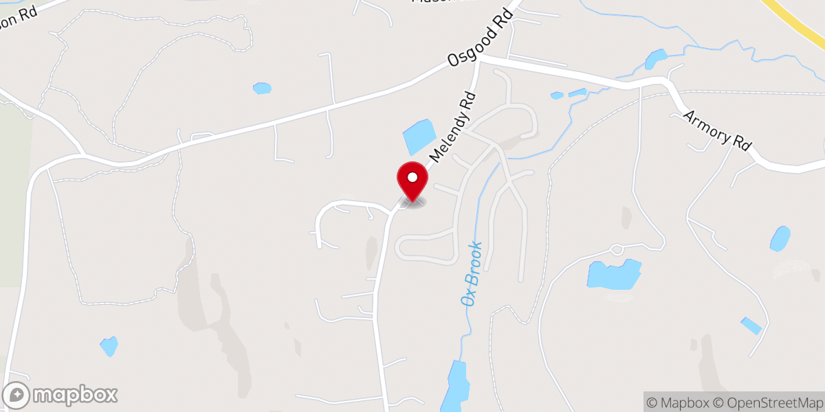 Map showing location of Colonial Hills Baptist Church