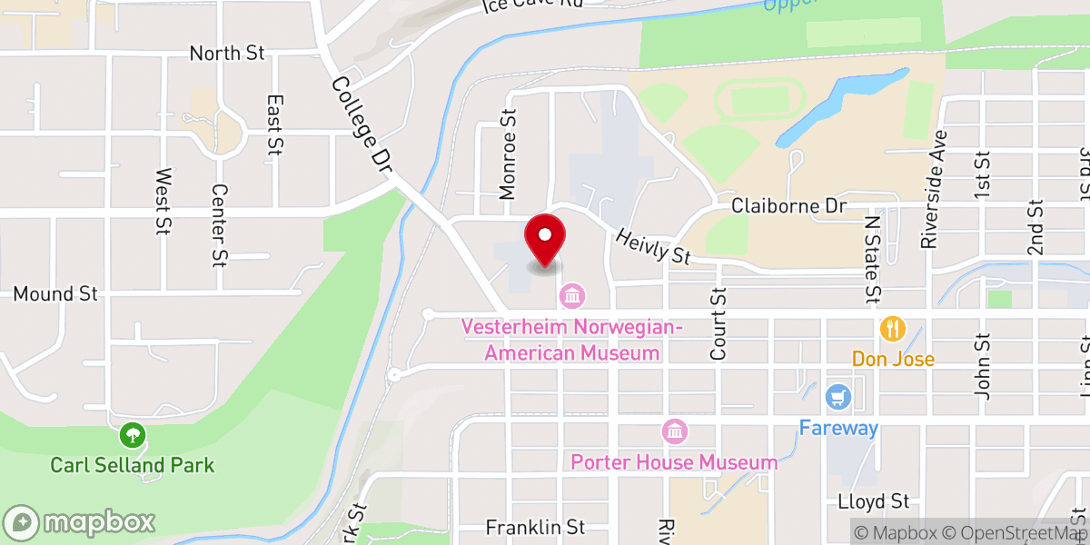 Map showing location of Bethania Church