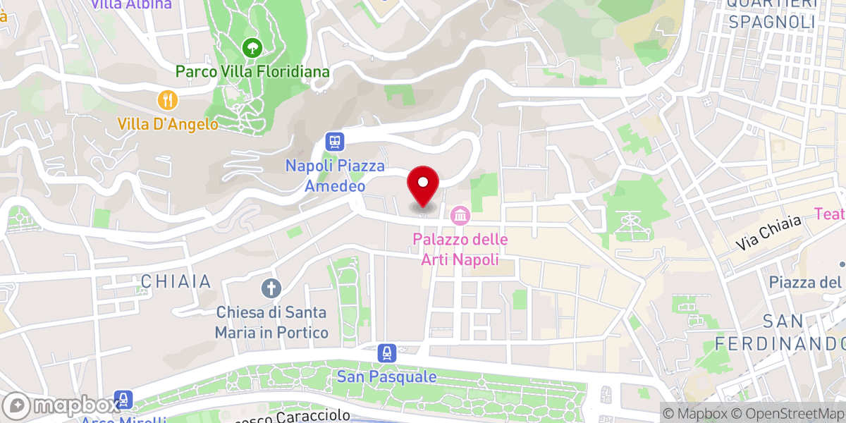 Map showing location of Chiesa di Santa Teresa a Chiaia