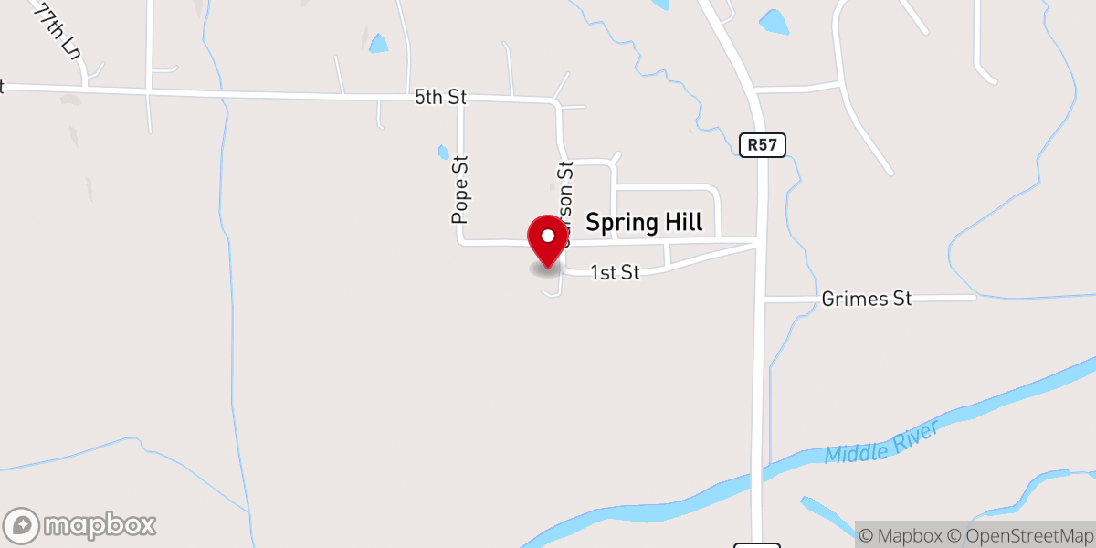 Map showing location of Holy Spirit Led Ministries