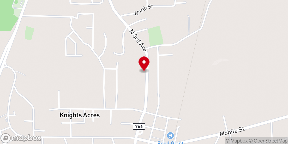 Map showing location of Redeemer Presbyterian Church