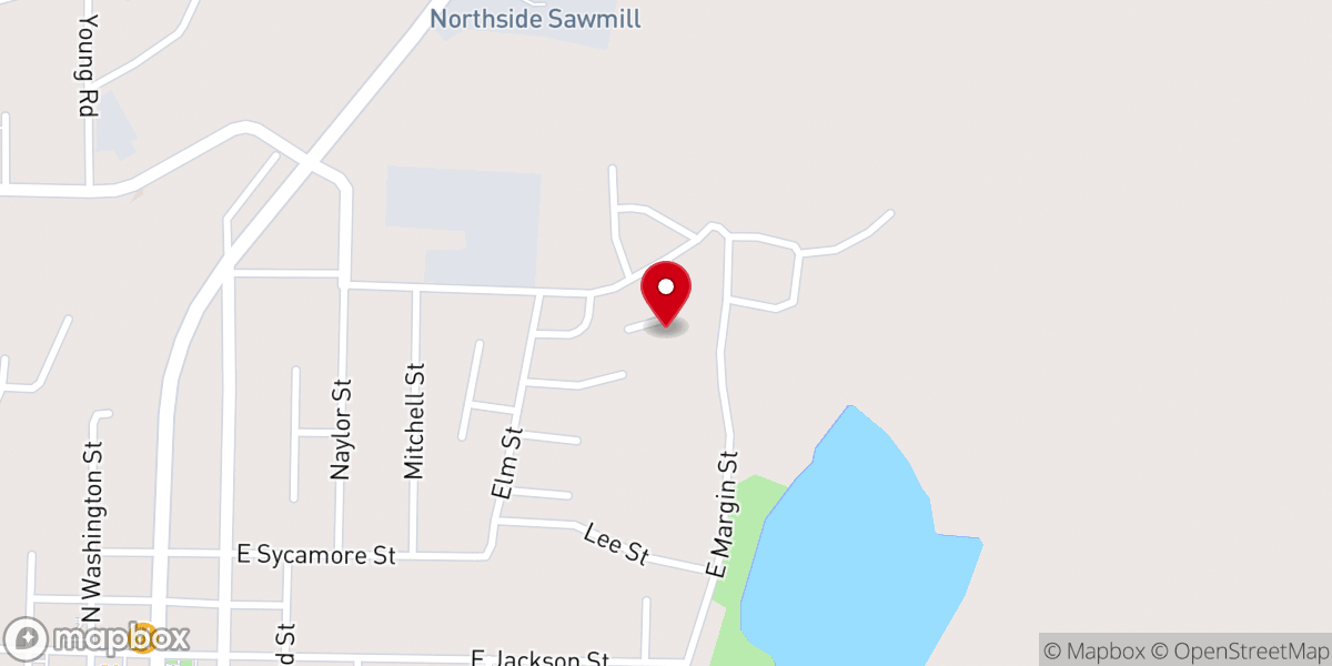 Map showing location of Zion Temple Church of God
