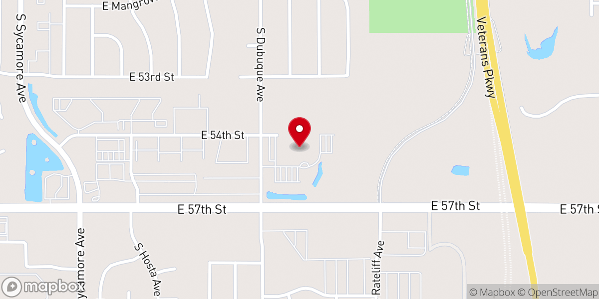 Map showing location of Gloria Dei Lutheran Church and Preschool