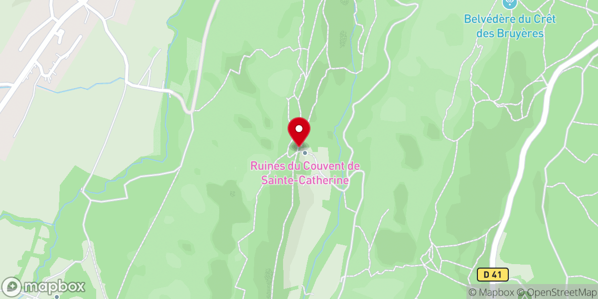 Map showing location of Couvent de Sainte-Catherine