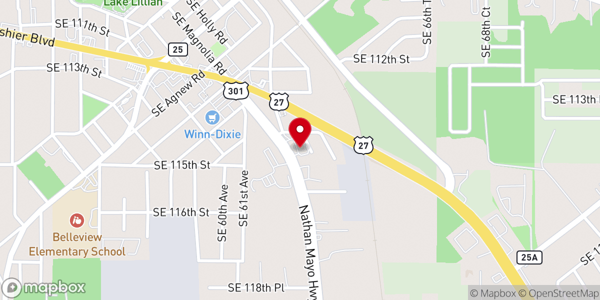 Map showing location of Prevailing Faith Ministries Inc