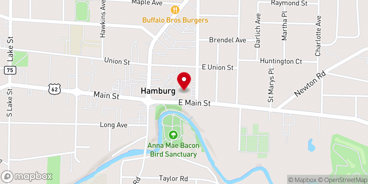 Map showing location of SS Peter & Paul Church