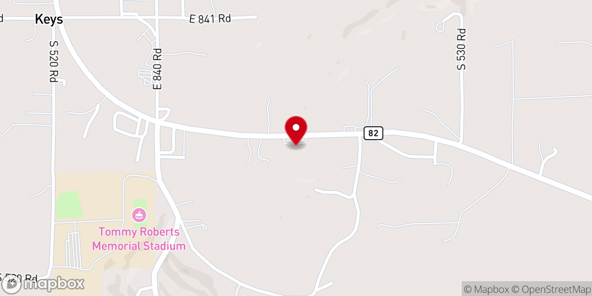 Map showing location of First Southern Baptist Church