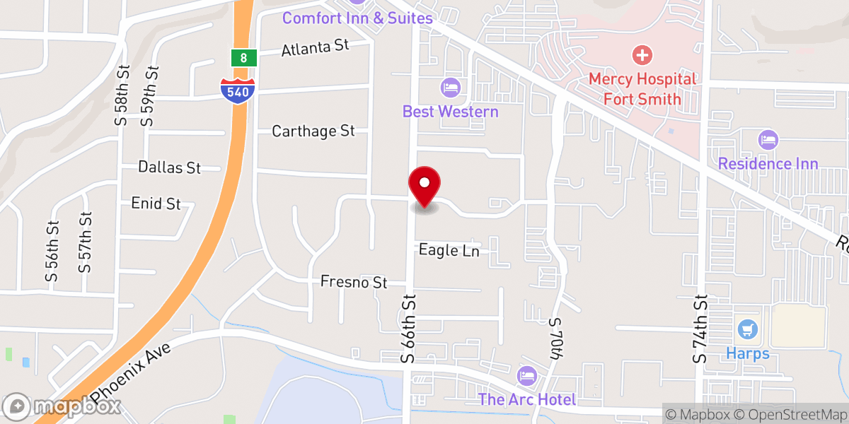 Map showing location of Connect Church