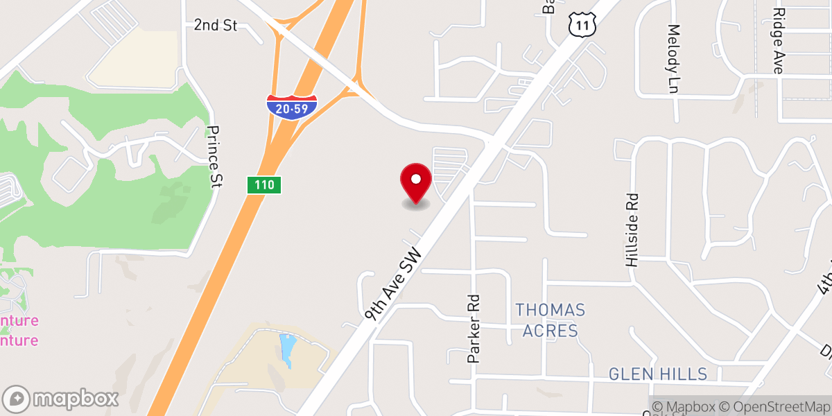 Map showing location of Grace Lutheran Church