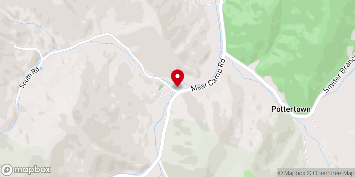 Map showing location of Elk Knob Baptist Church