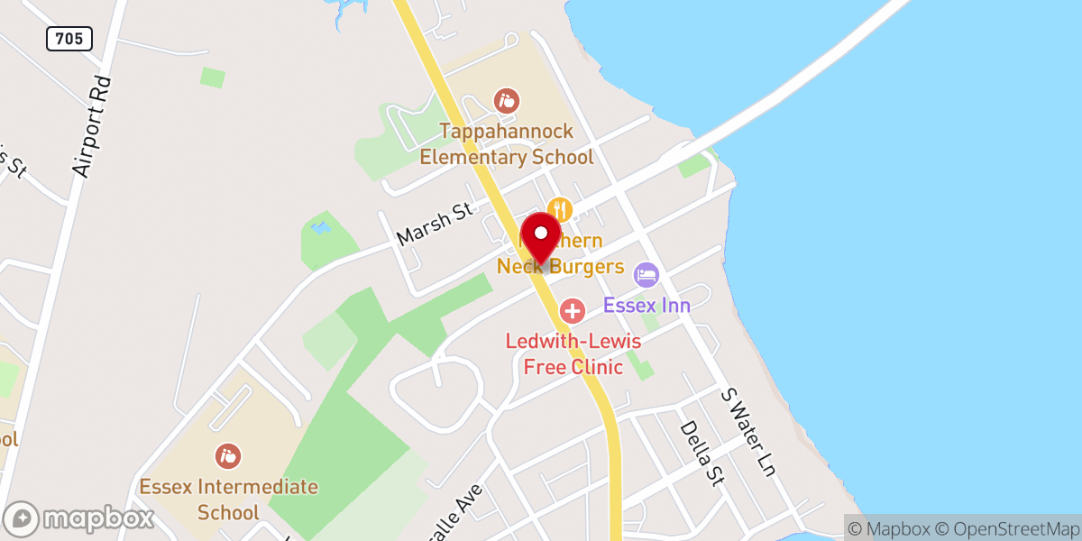 Map showing location of Revival Fire Outreach Center