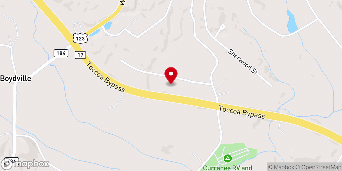 Map showing location of Liberty Baptist Church - Pastor Stacy Penland