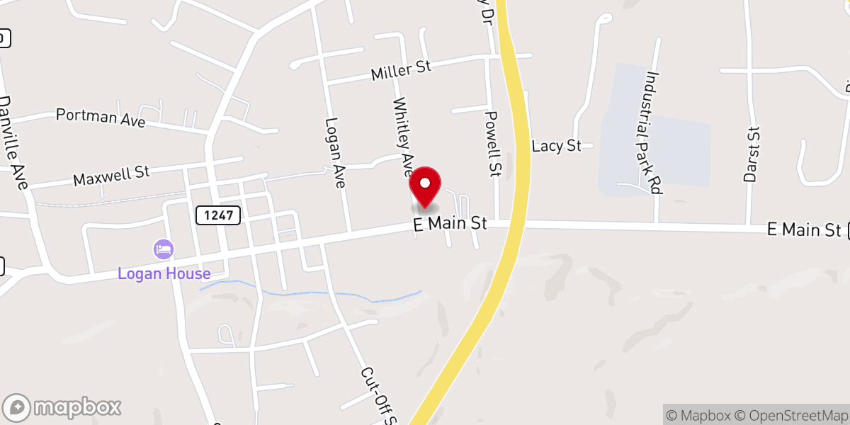Map showing location of Stanford Church of Christ