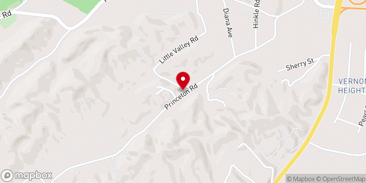 Map showing location of Horse Creek Free Will Baptist Church