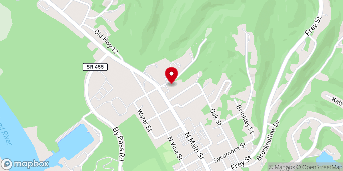 Map showing location of First Baptist-Ashland City
