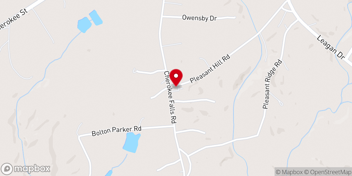 Map showing location of The Blacksburg Tabernacle