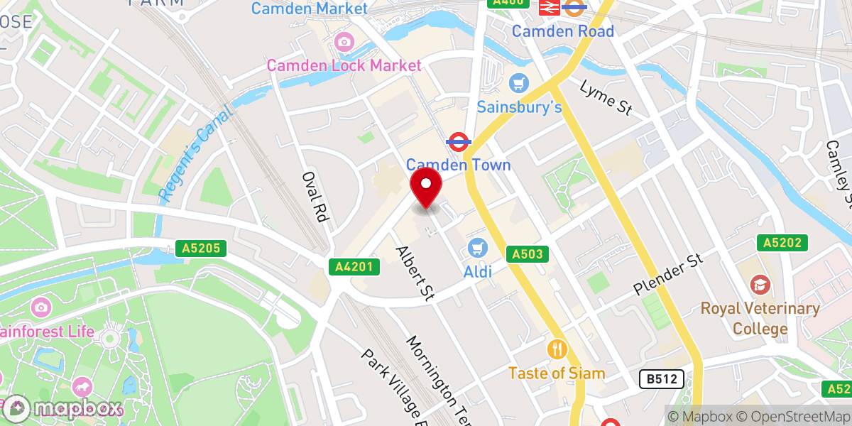 Map showing location of Our Lady of Hal R C Church
