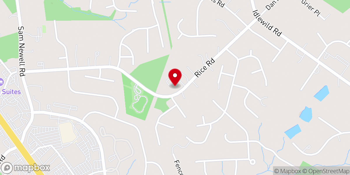 Map showing location of Resurrection Presbyterian Church
