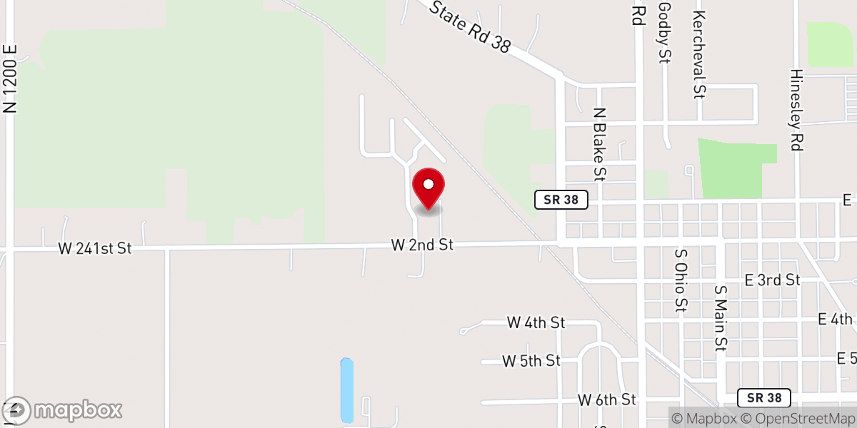 Map showing location of Sheridan Church of God