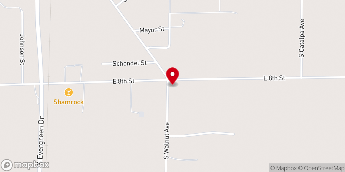 Map showing location of White Cloud Mennonite Church