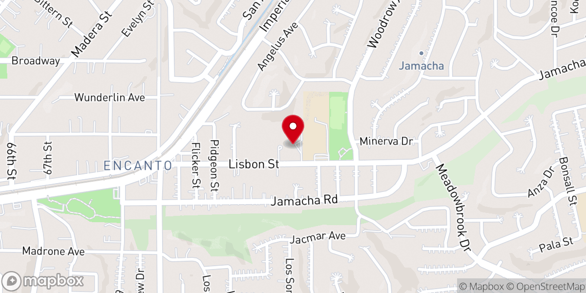 Map showing location of Trinity Lutheran Church - Food Distribution Center