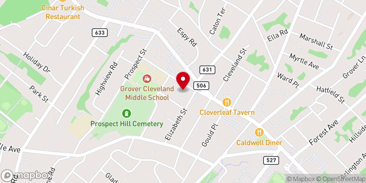 Map showing location of Congregational Agudath Israel