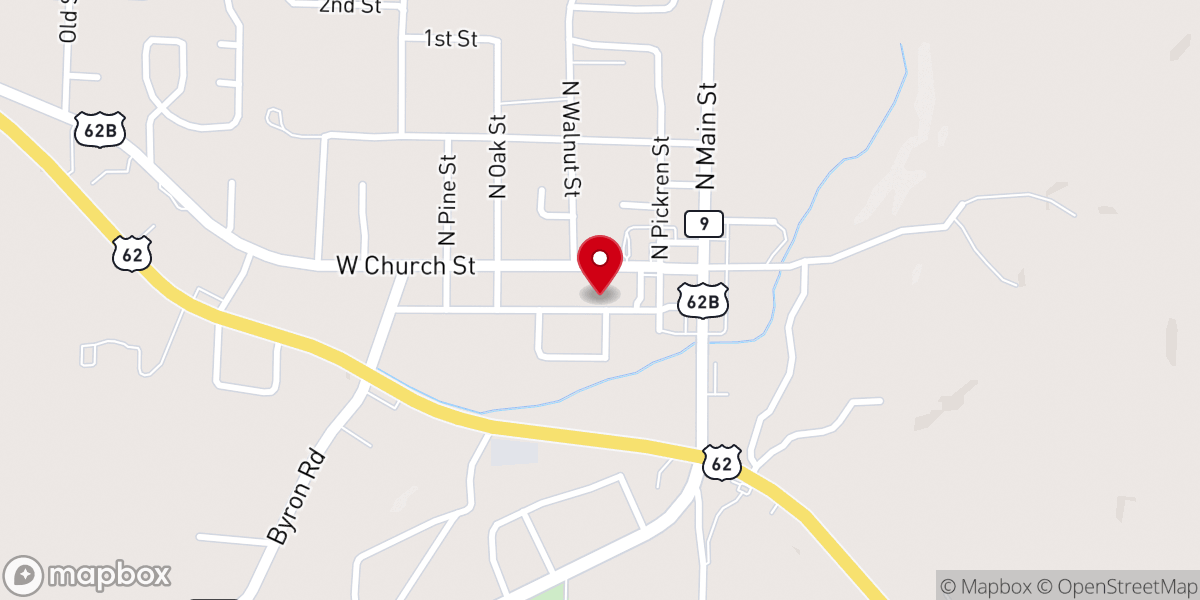 Map showing location of Western Union