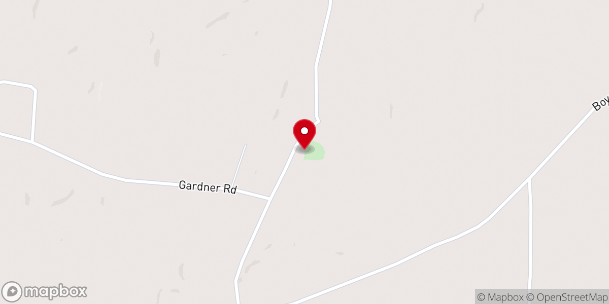 Map showing location of Grove Hill United Methodist Church