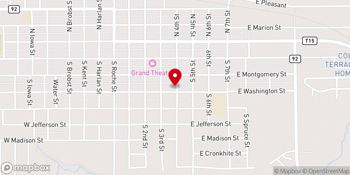 Map showing location of Omega Life Christian Ministries